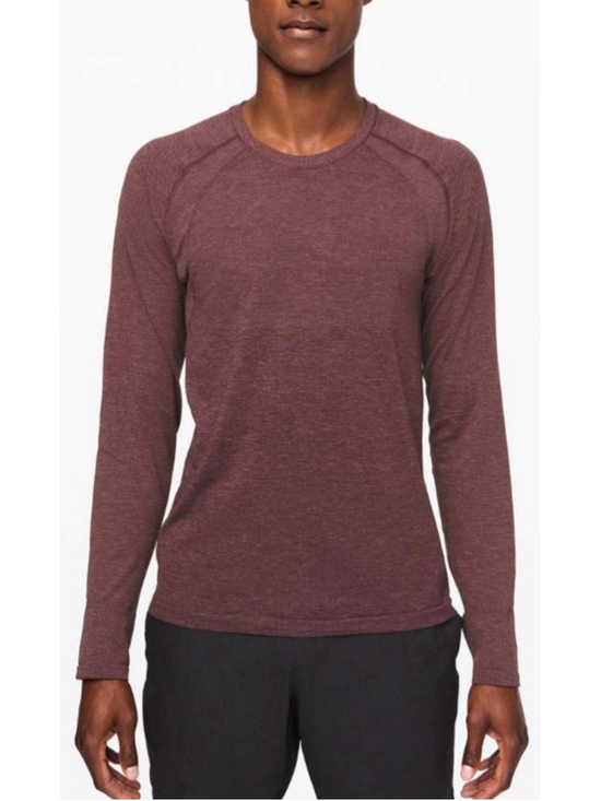 Lululemon Other - Lululemon Metal Vent Tech Long Sleeve 2.0 Red Dust / Arctic Plum Men's Medium